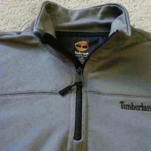 TIMBERLAND MEN'S FLEECE QUARTER ZIP PULLOVER‎ SIZE LARGE - Picture 3 of 12